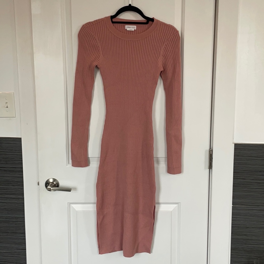 Lover + Friends pink sweater dress